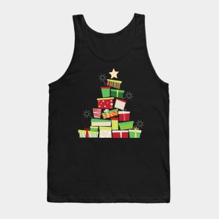 Gift Boxes in the Shape of Christmas Tree Tank Top